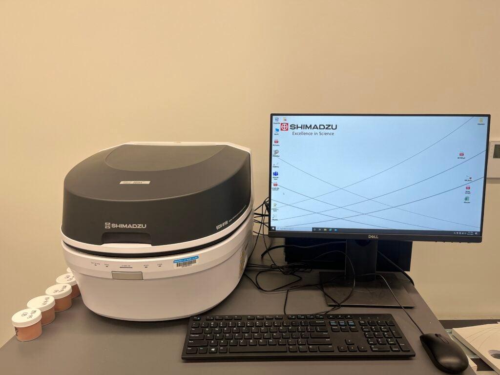  Phân tích Vàng/Niken/Phốt pho với SHIMADZU EDX-8100 2