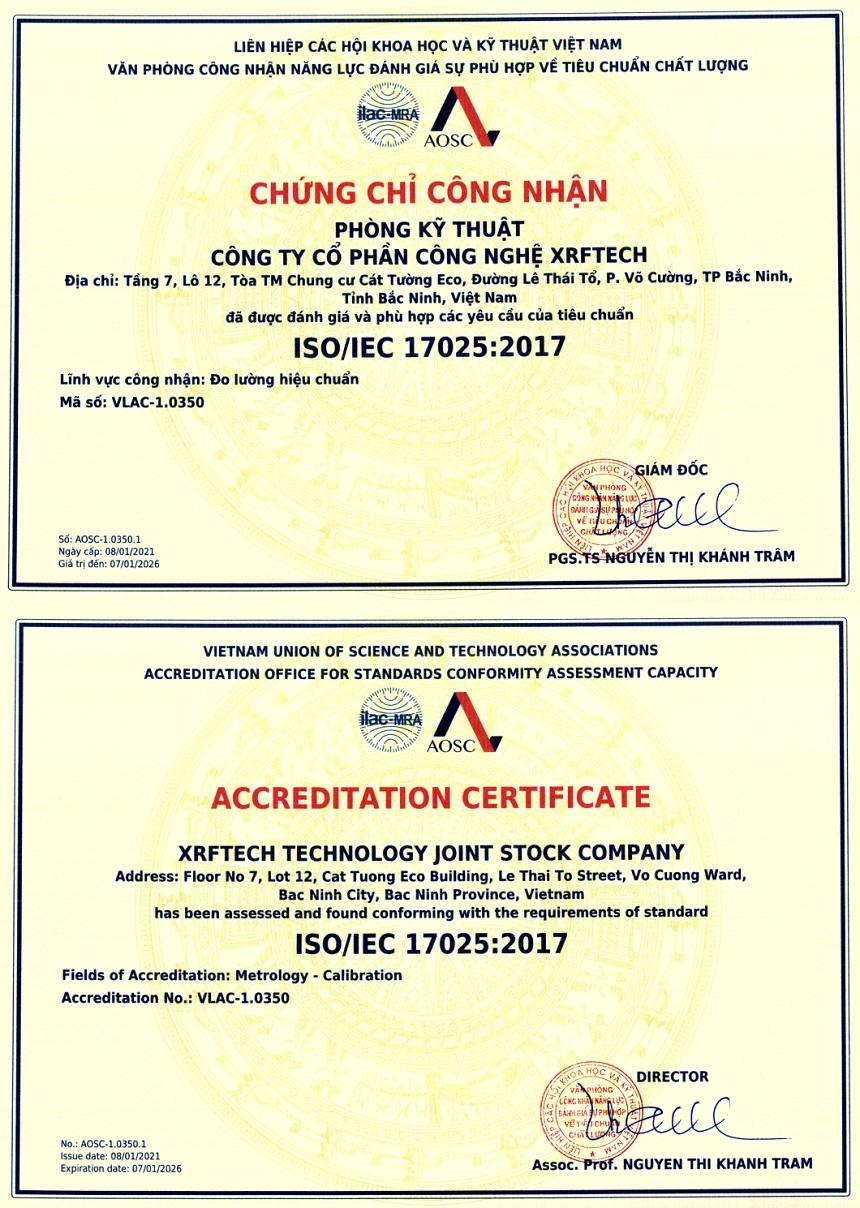  Quy trình hiệu chuẩn XRF toàn diện: Từ khảo sát đến chứng chỉ 1